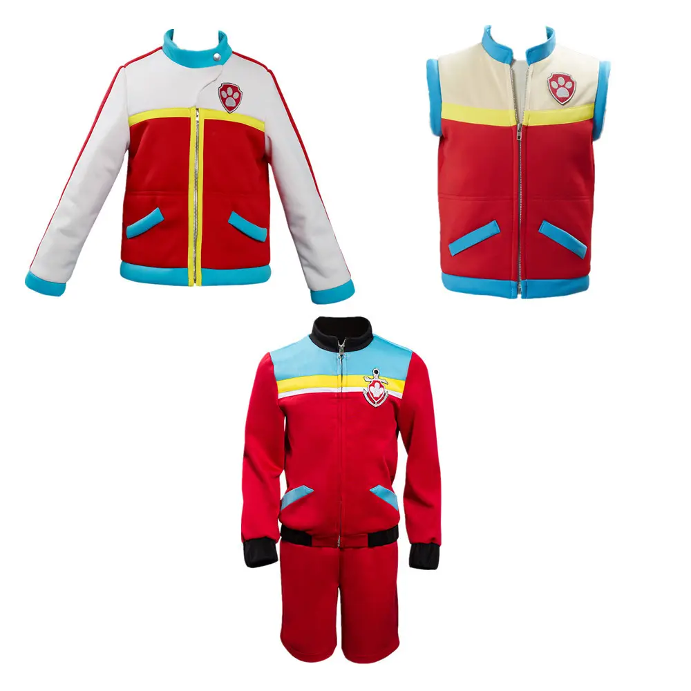 Vente en gros TV & Film Garçons Toddler Costume de personnage adulte pour Halloween Capitaine Ryder Cosplay Costumes de fête de carnaval