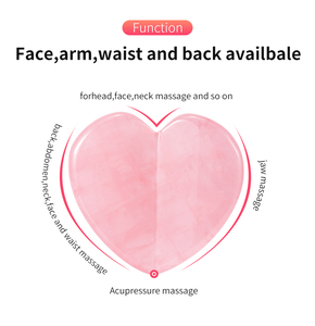 Factory Price OEM Customized Natural <strong>Jade</strong> <strong>Pink</strong> Crystal Love <strong>Stone</strong> 3D Heart Gua Sha <strong>Stone</strong> for Body Spa - Product Image 5