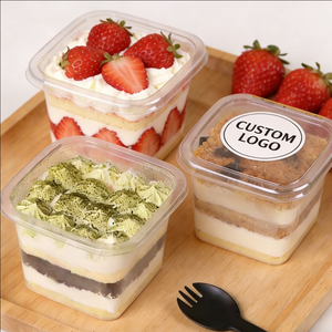 ถ้วยขนมหวานแบบใช้แล้วทิ้งทรงกลม PP ขนาด 1000 มล. 30 ออนซ์ 16 ออนซ์ ผนังชั้นเดียว พร้อมฝาปิด เส้นผ่านศูนย์กลาง 90 มม. สำหรับโยเกิร์ต - Product Image 1