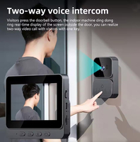 Videoportero Inteligente con Pantalla LCD TFT de 4.3 Pulgadas, Inalámbrico de 2.4G, Gran Angular de 110 Grados, Visión Nocturna, Intercomunicador de Video Bidireccional