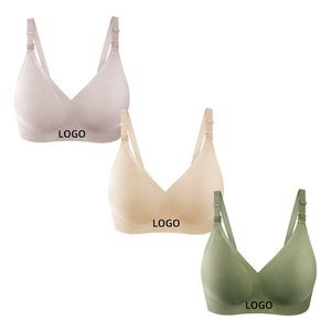 Sujetador de <span class=keywords><strong>Lactancia</strong></span> con Relleno Suave, Acceso con una Sola Mano, Sujetador de Maternidad Invisible sin Costuras para <span class=keywords><strong>Lactancia</strong></span> - Product Image 4