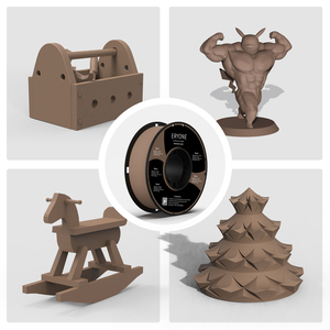 Eryone بني داكن الخشب خيوط جيش التحرير الشعبى الصينى 1 كجم 1 لفة 1.75 مللي متر ضوء الخشب 3D خيوط مناسبة للطباعة ل فدم 3D طابعة/القلم - Product Image 3