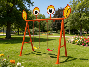 <span class=keywords><strong>Balançoire</strong></span> d'extérieur en métal en forme de crabe pour enfants, idéale pour les aires de jeux et les garderies - Product Image 6