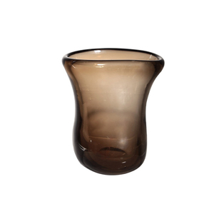 Jarrón de Cristal con Forma de Cuerno Marrón de Gran Abertura para Decoración de Interiores, Florero Pequeño de Lujo - Product Image 3