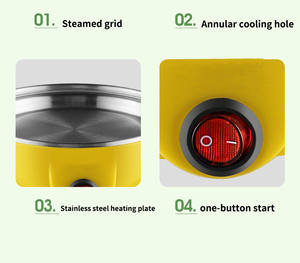 Cuiseur à œufs électrique rapide MAIXINGMAN à prix abordable, capacité 7 œufs, arrêt automatique, usage domestique, contrôlable par application - Product Image 6