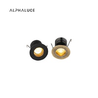 Spot encastré miniature anti-éblouissement COB 4000K à faible ouverture 10W/20W DALI pour vitrines et présentoirs