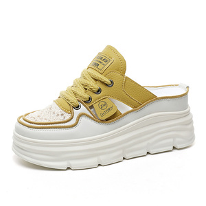 Sandales d'été respirantes 2026 à semelle épaisse évidée, grande taille, rehaussant la taille intérieure, chaussures décontractées et tendance pour le printemps - Product Image 4