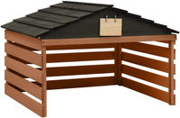 Abri pour voiture en bois de style moderne Abri de garage pour tondeuse à gazon de jardin extérieur pour voitures
