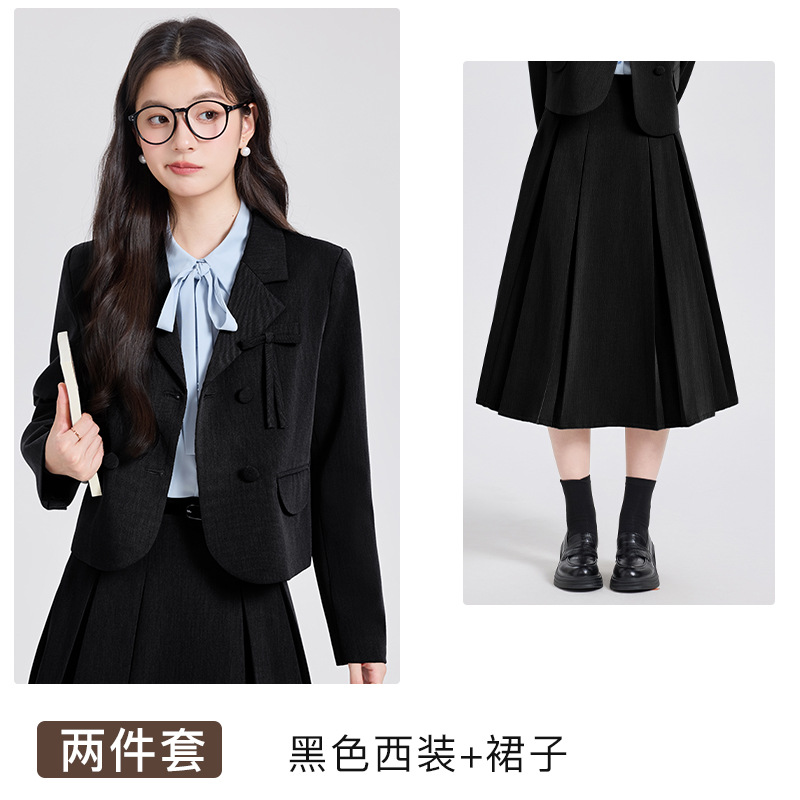 black suit dress