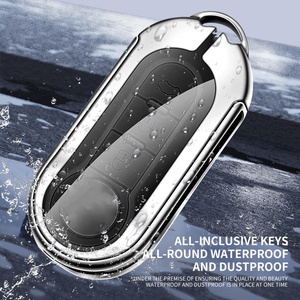 Vente en gros d'usine, logo personnalisé, couvre-clé de voiture en alliage de zinc et cuir pour <span class=keywords><strong>Fiat</strong></span> 500 <span class=keywords><strong>Panda</strong></span> Tipo Freemont, étui pour télécommande avec porte-clés - Product Image 3