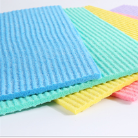 Éponge absorbante RZF pour la cuisine, chiffon de nettoyage biodégradable et écologique, séchage rapide, lavage du visage, carré 4 mm, 250%-500% absorbant