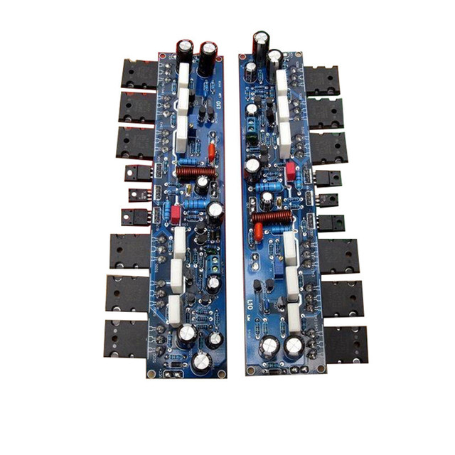 300W 2-channel Power Amplifier Board L10 Circuit TT1943 TT5200 Class AB Amplifier High Power Warm Sound