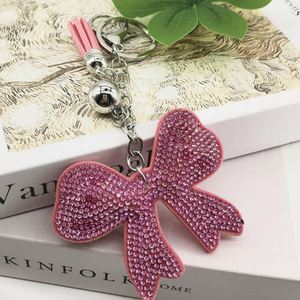 Wholesale Sparkly Charm Keychain with Diamond Studded and <b>Large</b> <b>Bow</b> Adorable Pendant Accessory for Women - Product Image 5
