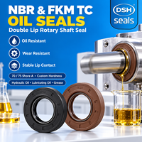 Joint d'étanchéité TC personnalisé NBR FKM à double lèvre pour arbre rotatif, tailles métriques pour pompe hydraulique et moteur