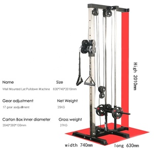 Système de <span class=keywords><strong>poulie</strong></span> double réglable pour entraînement physique et <span class=keywords><strong>station</strong></span> de câble chargée sur plaque - Product Image 2