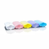 Flacon vide pour stick solaire 15g 30g 50g 75g, tubes ovales plats en plastique pour cire solide, crème, déodorant, avec mécanisme rotatif