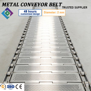 RVS transportband met 2mm gatdiameter, draadgaas voor de voedingsindustrie, sanitaire, hoge snelheid, corrosiebestendig - Product Image 2