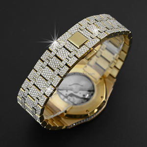 Reloj Mecánico Automático de Acero Inoxidable de Lujo de 42 mm, Estilo Hip Hop, con Diamantes Moissanite y Cristal de Zafiro, Compra al por Mayor - Product Image 3