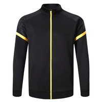 Nouvel ensemble de survêtement de football unisexe à fermeture éclair intégrale pour adultes, tenue d'équipe d'hiver à col montant et manches longues 100 % polyester