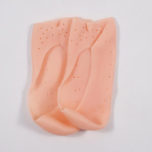 Chaussettes en gel hydratant en silicone souple pour le soin des pieds, protection contre les talons secs, gercés et exfoliés, semelles intérieures pour chaussures, pédicure - Product Image 6