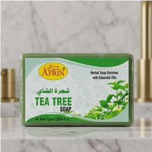 Natural Tea <b>Tree</b> Oil Soap Bar Daily Antibacterial <b>Face</b> Cleanser Clears Blemishes Hydrating Herbal Bath Care for Sensitive Skin - Product Image 1