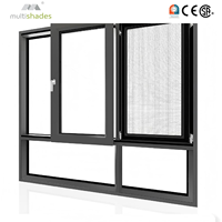 NFRC Energy Star Dreifachverglasung Low-E Aluminium-Schiebefenster CA Title 24 Schalldicht Modernes Insektenschutzfenster Zertifiziert