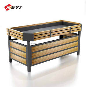 ชั้นวางผักผลไม้แบบเหล็กและไม้สำหรับร้านค้า ออกแบบตามความต้องการ - Product Image 6