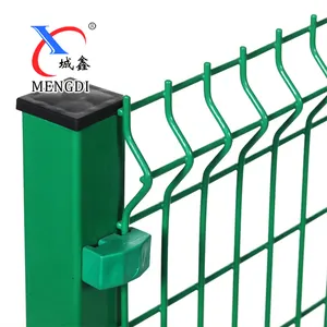 Customized PVC Coated Triangle Bended Fence 3D Curved Welded Wire Mesh Fence