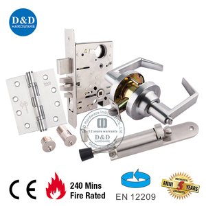 <span class=keywords><strong>Serrure</strong></span> de porte à pêne dormant en acier inoxydable homologuée UL ANSI, <span class=keywords><strong>serrure</strong></span> de porte en métal pour entrepôt - Product Image 6