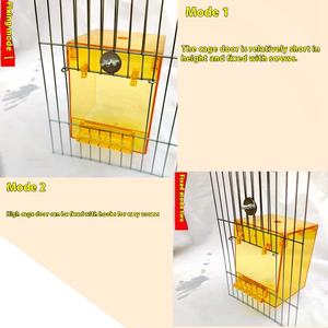 Choix amusant octogonal peau de tigre Transparent bain carré Pot pour suspendus oiseaux perroquet oiseau fournitures shampooing articles articles de soins pour animaux de compagnie - Product Image 4