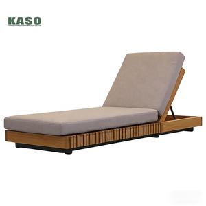 Muebles de Piscina, Tumbona de Lujo para Exteriores, Tumbona Impermeable para Patio, Playa, Jardín, Tumbona de Madera de Teca, Tumbona para Tomar el Sol - Product Image 2