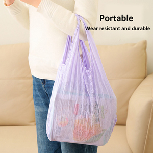 Nueva Bolsa Mágica Elástica de Poliéster, Plegable, Antiarrugas, de Gran Capacidad, Ecológica, para Compras - Product Image 6