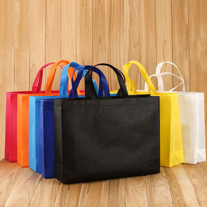 Eco-Friendly Biodegradable Non-Woven Reusable Shopping Bags Custom Logo Shoulder Strap OEM/ODM Service NWS01