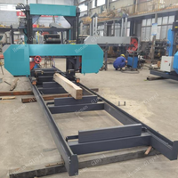 Scie à ruban horizontale électrique pour la coupe de bûches de bois, machine pour les usines de travail du bois