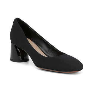 High Quality Luxury Custom Logo Casual Low Chunky <b>Heel</b> <b>Round</b> <b>Toe</b> Slip-on Dress Women Pumps Shoes - Product Image 1