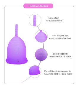 Fabricant de coupe de Cycle réutilisable Logo Laser médical <span class=keywords><strong>Silicone</strong></span> femmes coupe menstruelle Oem coupe menstruelle souple - Product Image 6