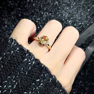 Ruby Ring For Women 18K Gold Plated Round Cut Imitation Diamond Everyday Wear Jewelry - Product Image 2