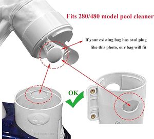 Sac de remplacement à fermeture éclair pour filtre <span class=keywords><strong>Polaris</strong></span> <span class=keywords><strong>280</strong></span>, pour nettoyeur de piscine, multi-usages, <span class=keywords><strong>pièces</strong></span> en plastique, K13 et K16, 480 unités - Product Image 3