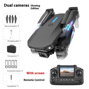 Drone pliable à double caméra E88 4K avec télécommande à écran Évitement d'obstacles au laser 360 et retour à une touche pour débutants - Product Image 3