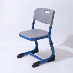 Bureau d'école Lin Ying avec panier de rangement pour élèves du primaire, design moderne et minimaliste, cadre bleu, plateau en bois - Product Image 4