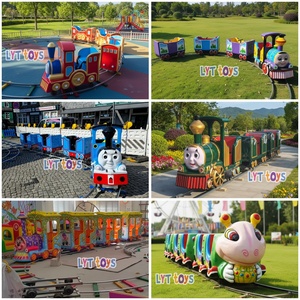 เครื่องเล่นรถไฟเด็กธีมมดทำจากไฟเบอร์กลาสในห้างสรรพสินค้า  รถไฟเด็กธีมมดที่มองเห็นได้ชัดเจน - Product Image 6