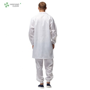 H-1104 unisexe antistatique ESDD pardessus salle blanche travail Polyester Smock unisexe vêtements de sécurité - Product Image 6