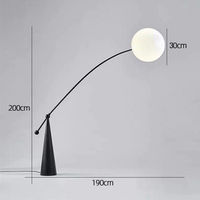 Lámpara de Pie LED de Estilo Nórdico para Sala de Estar Junto al Sofá con un Diseño Creativo Único y Moderno de Lujo Ligero
