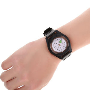 경량 전술 손목시계 나침반 베젤 방수 충격 방지 야외 생존 하이킹 다이빙 정밀 손목 나침반 - Product Image 4