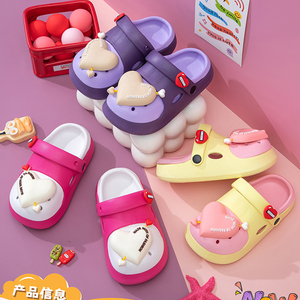 Sandales d'été antidérapantes pour bébés filles, chaussures souples pour enfants, sandales sabots à motif de dessin animé, chaussons pour bébés, chaussures pour enfants - Product Image 1