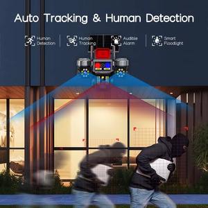 كاميرا مراقبة خارجية 3 عدسات V380 بدقة 8 ميجابكسل تعمل بشريحة اتصال ورؤية ليلية وطاقة شمسية بتقنية 4G وواي فاي PTZ - Product Image 4