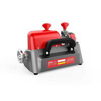 Machine à découper les clés manuelle compacte CGDI W1 avec pince rotative à 4 côtés, LED intégrée, meule de ponçage BLEU ROUGE VIOLET