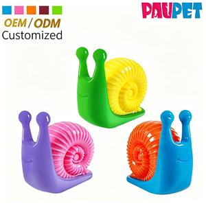 Jouet à mâcher pour chien en TPR en forme d'<span class=keywords><strong>escargot</strong></span>, résistant aux morsures, couineur, pour le nettoyage des dents, idéal pour les chiots, pour le jeu quotidien en intérieur et en extérieur, vente en gros sur mesure - Product Image 1