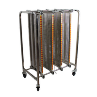 Chariot de rangement pour circuits imprimés ESD en acier inoxydable, réglable et personnalisé