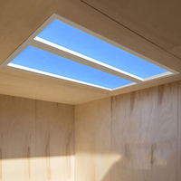 Panneau LED de plafond encastré pour intérieur, lumière artificielle moderne à CRI élevé, indice de protection IP54, effet ciel bleu, simulation de fenêtre et de lucarne